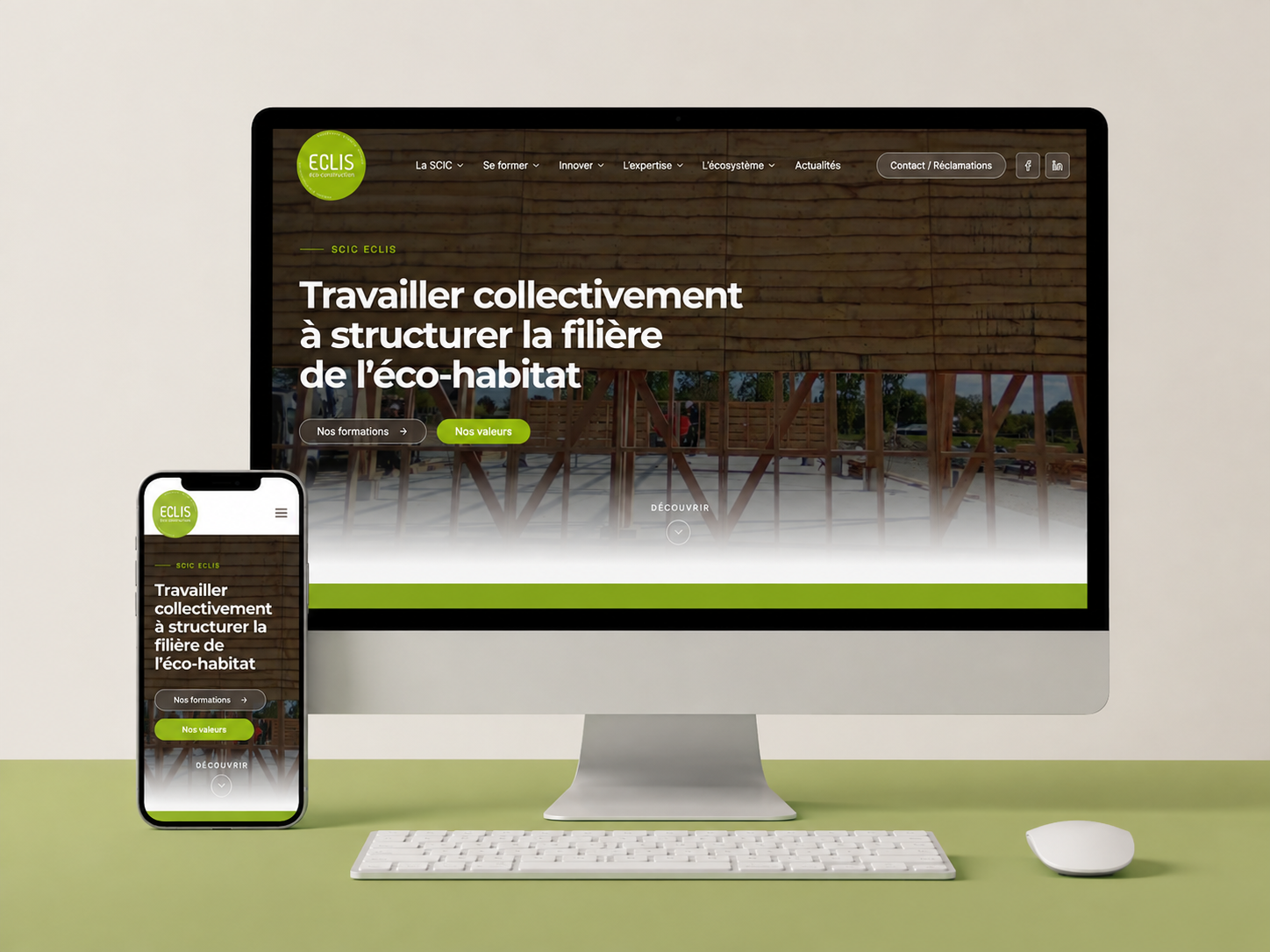SCIC ECLIS — nouveau site internet sur ordinateur et mobile