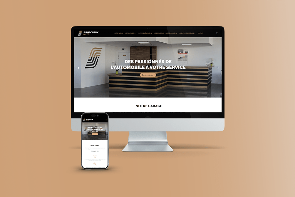 Site internet Specifik Auto — réalisation e-ssentiel agence web Saint-Malo