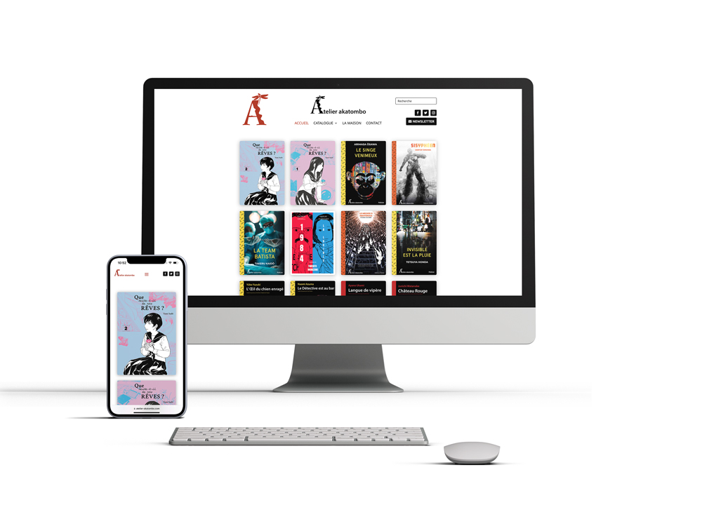 Site internet Atelier Akatombo — réalisation e-ssentiel agence web Saint-Malo
