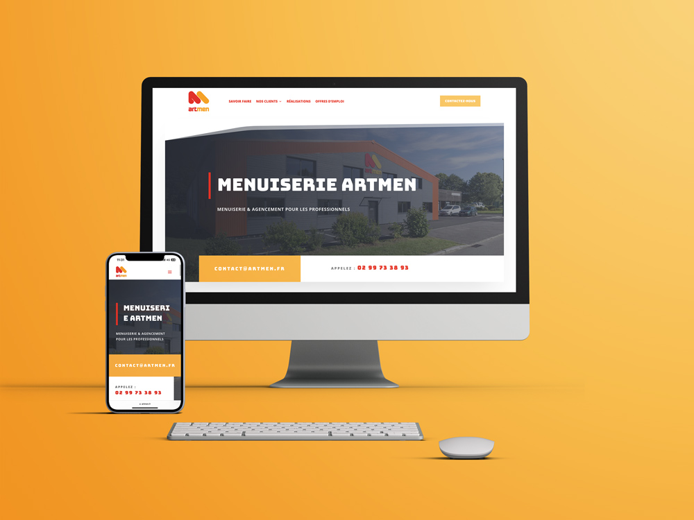 Site internet Artmen — réalisation e-ssentiel agence web Saint-Malo