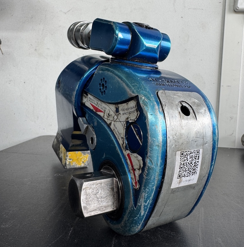 QR Code apposé sur clé hydraulique SMART C6 HYTORC