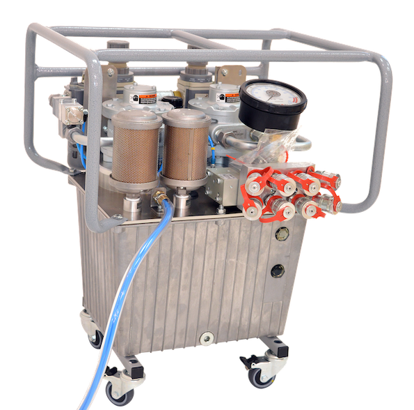 JETPRO TWIN AIR 24.3 — pompe pneumatique grande capacité sur roulettes