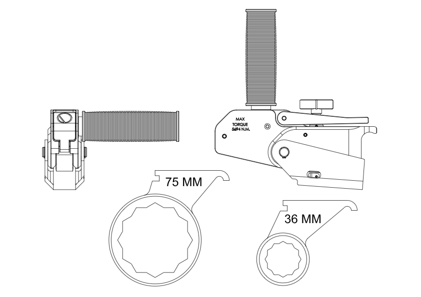 Plan technique BWCY-4 — cartouche hexagonale 12 pans