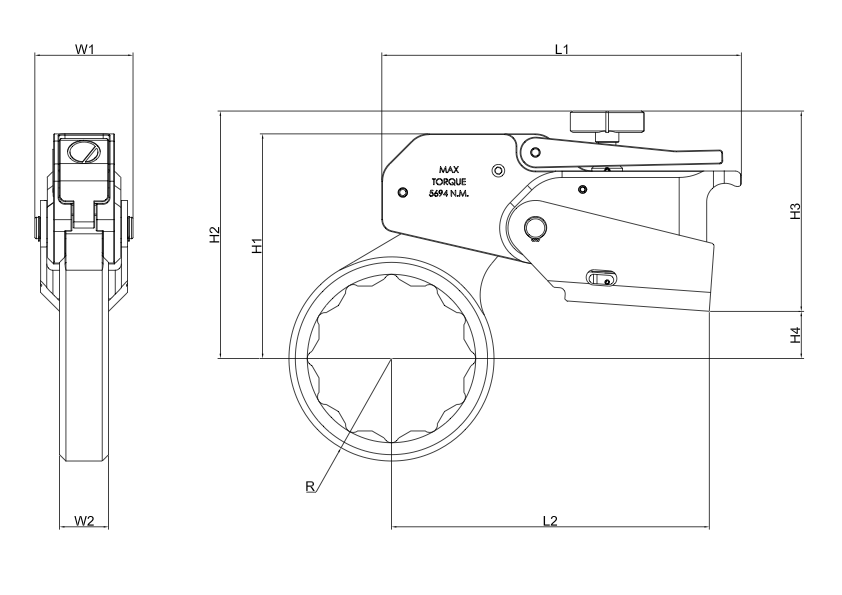 Plan technique BWCY-4 — bloc de réaction