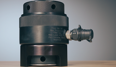 Vérin simple effet à retour par gravité — vue 2