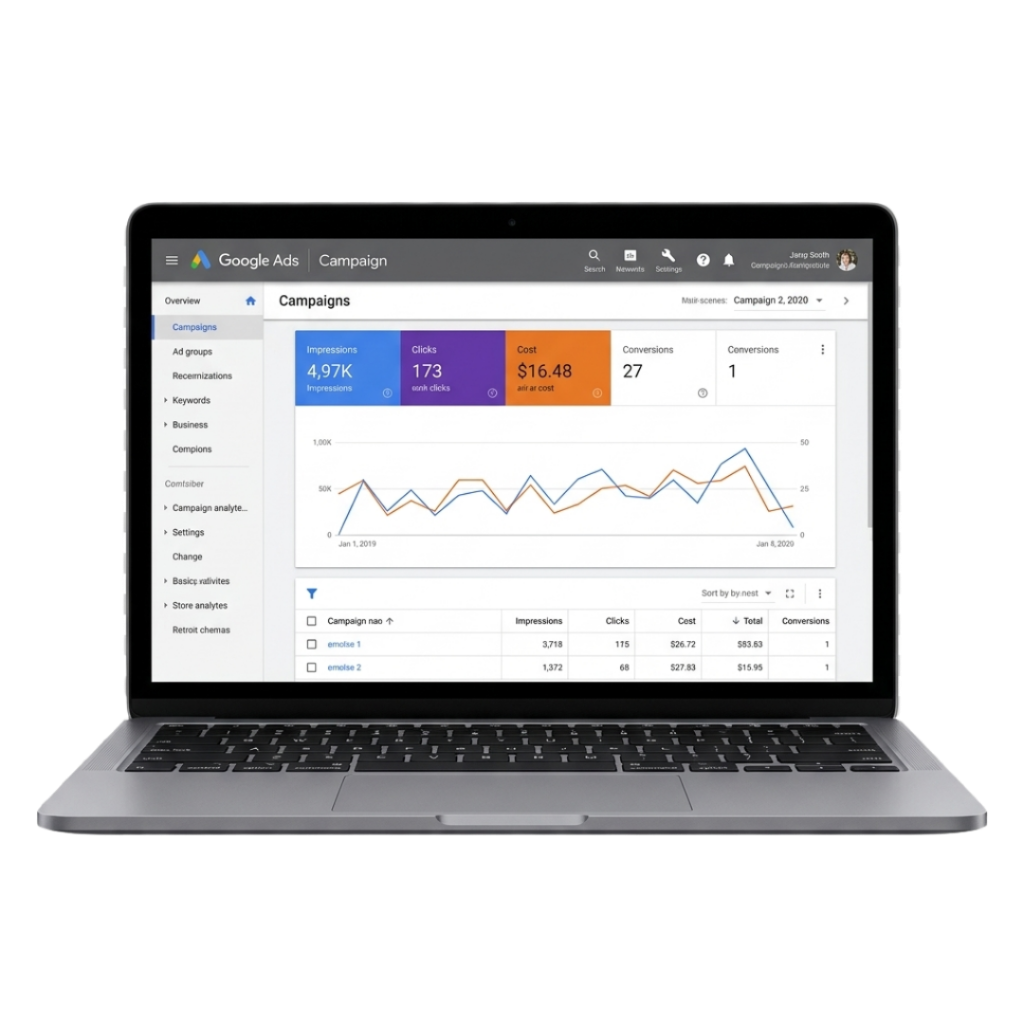 Google Ads Dashboard – FUSEON Performance Marketing