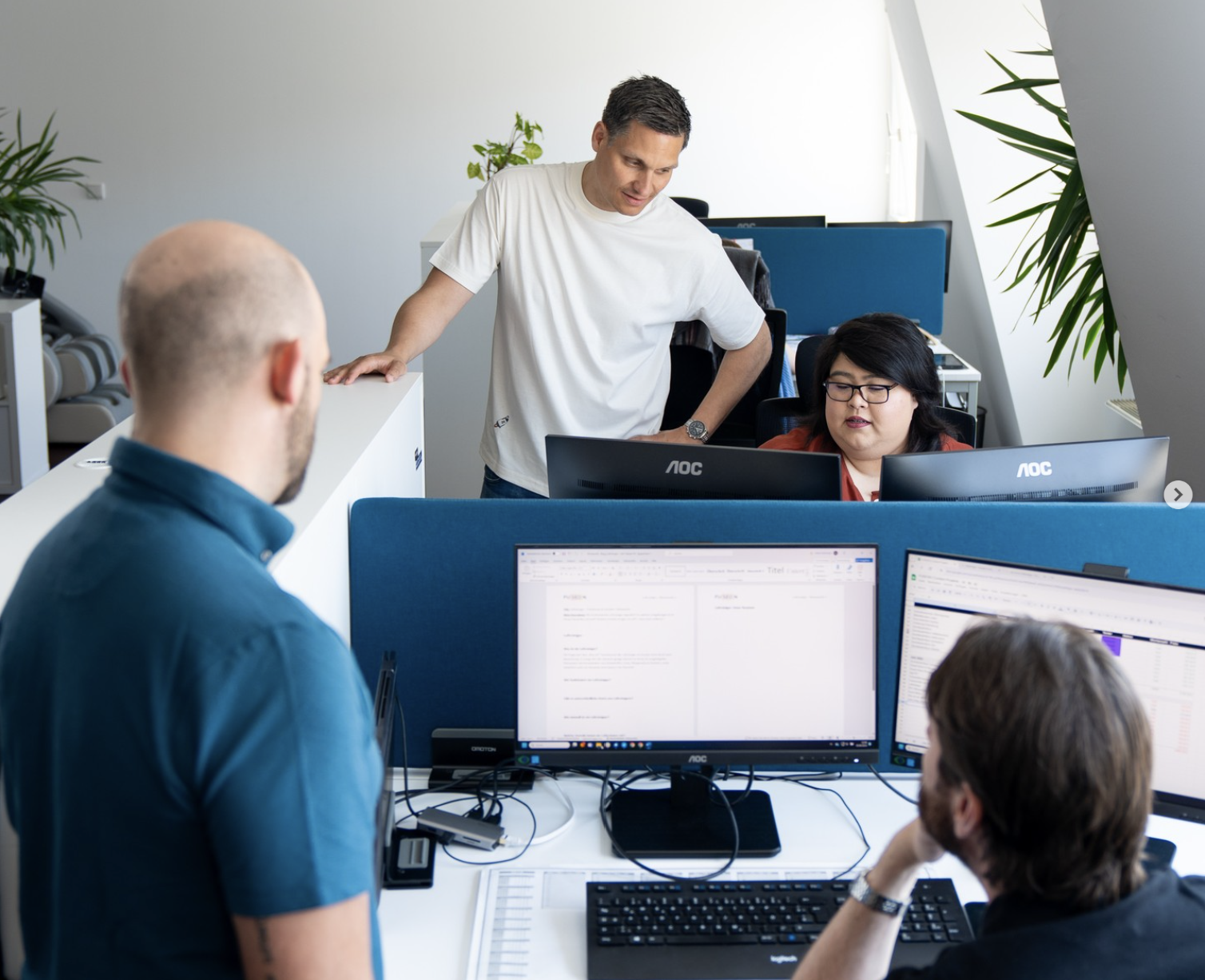Das FUSEON Team bei der Arbeit im Büro in Wien
