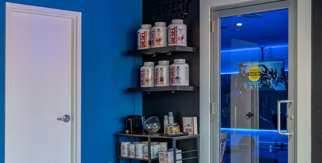 Altitude Nation supplement station and studio entrance