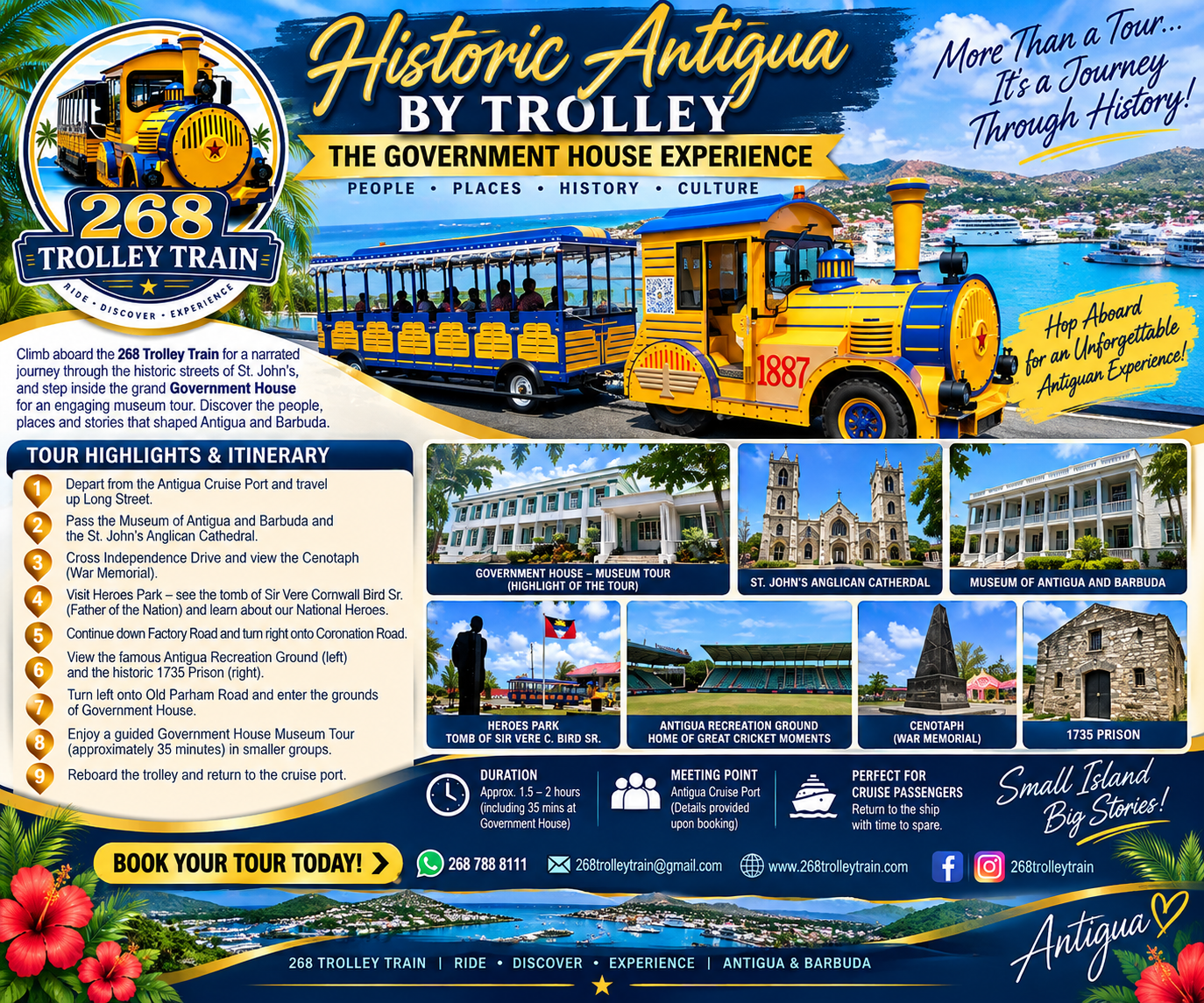 St. John's: Trolley Train Tour with Government House Entry