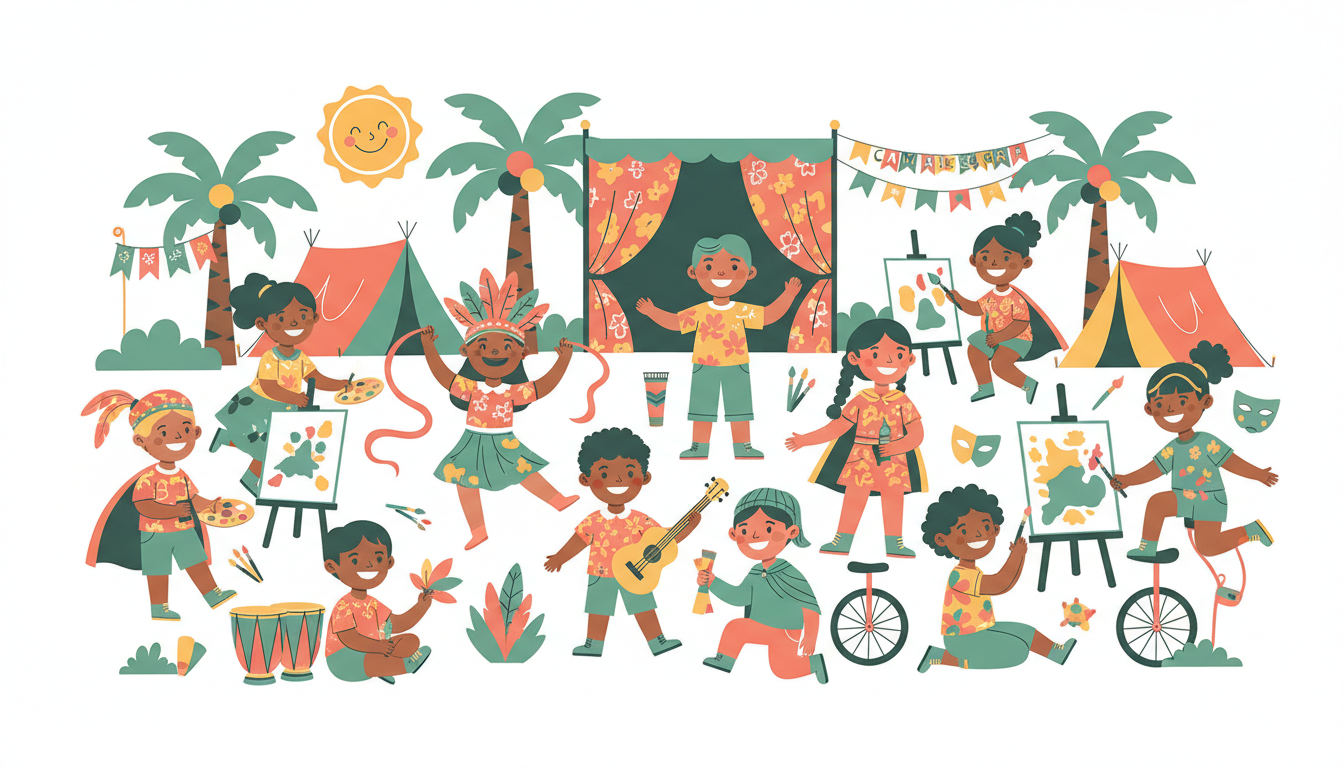 Crianças brincando na Colônia Mapati