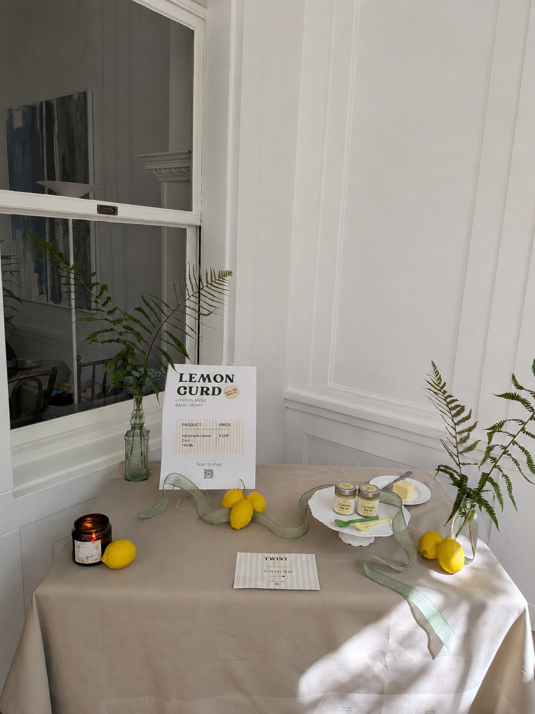 Butter Well Lemon Curd pop up table at the Bazar at Crescenda