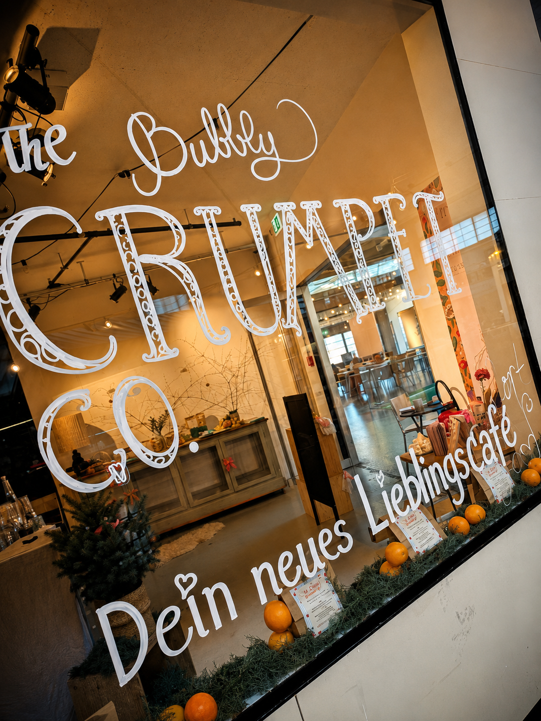 The Bubbly Crumpet Co. storefront at Markthalle, Basel