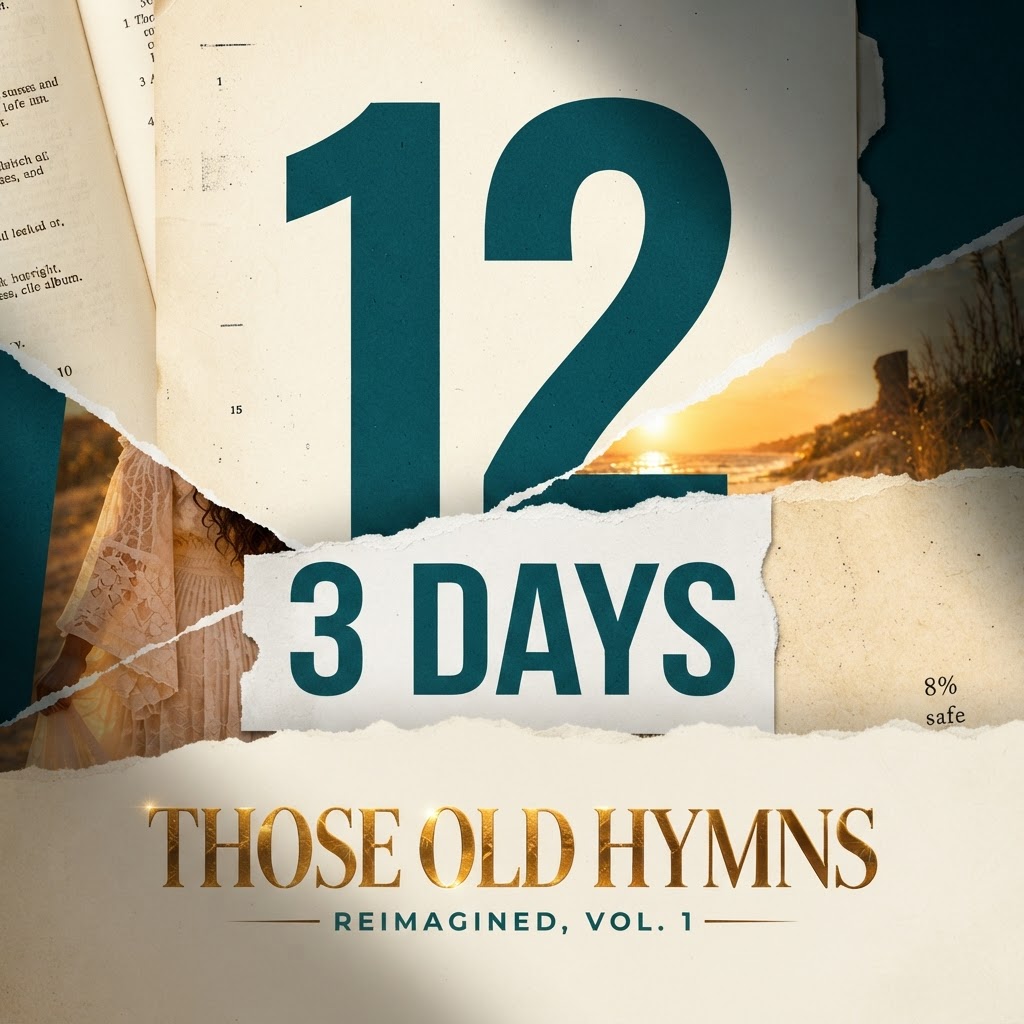 Those Old Hymns: Reimagined, Vol. 1 — bold editorial countdown poster (4:5)