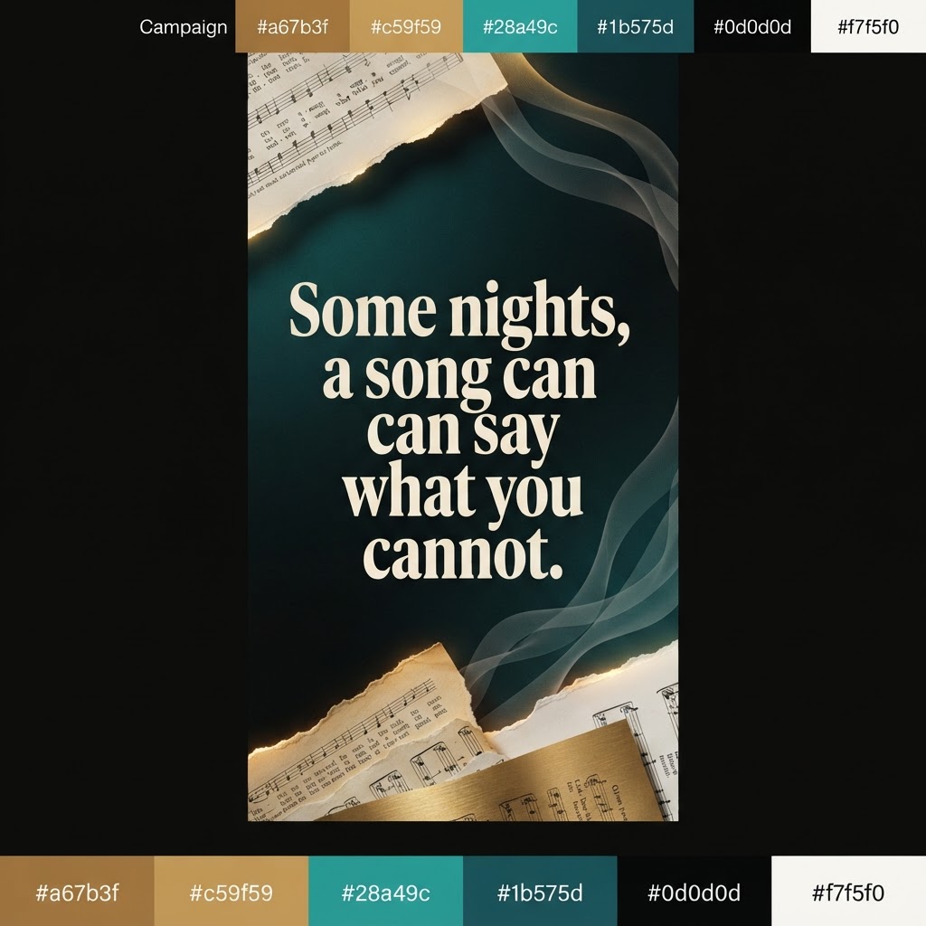 Those Old Hymns: Reimagined, Vol. 1 — contemporary editorial lyric graphic (9:16)