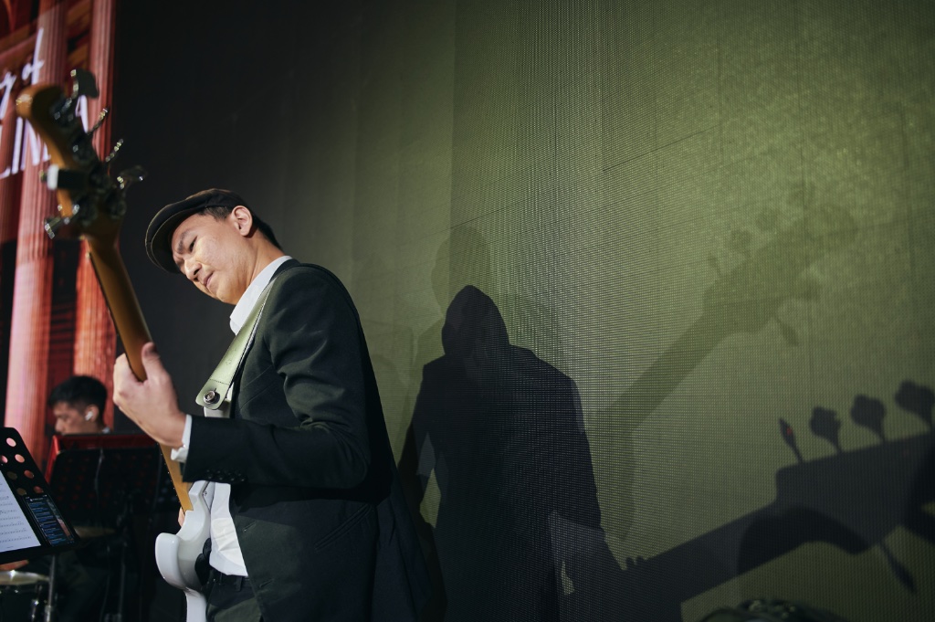 Professional live band performing at corporate event Singapore