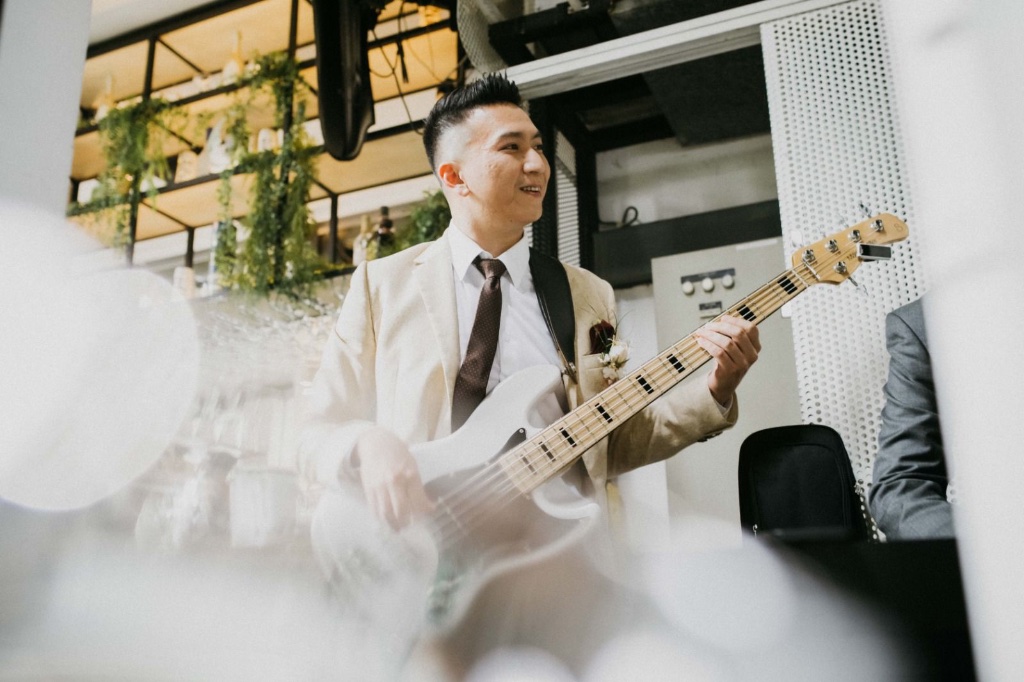 Musician-led live wedding band performance Singapore