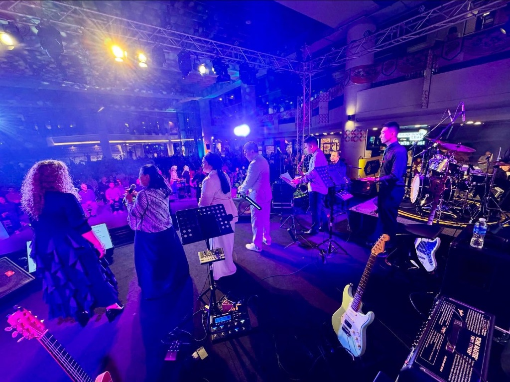 Live band at company Dinner and Dance Singapore