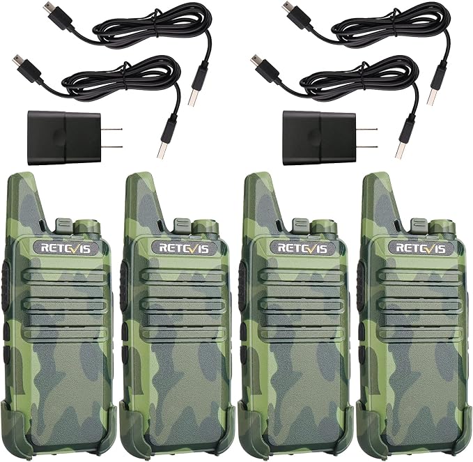 Retevis RT22 Long Range Walkie Talkies (4-Pack)