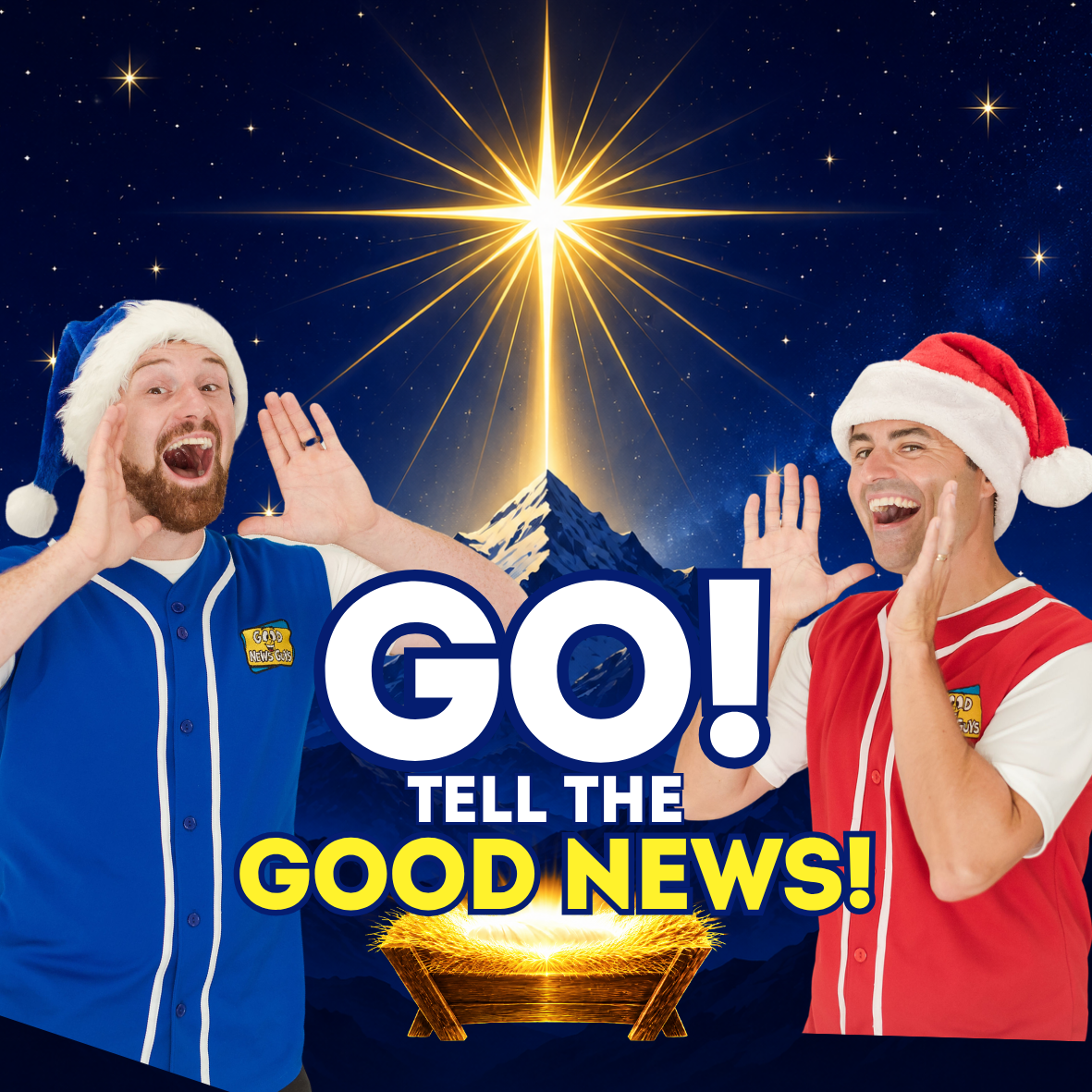GO! Tell the Good News Christmas single artwork from The Good News Guys