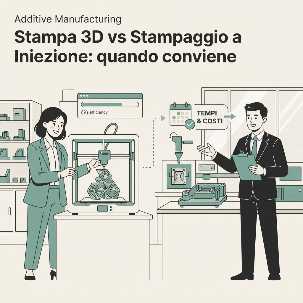 Stampa 3D vs Stampaggio a Iniezione: quando conviene