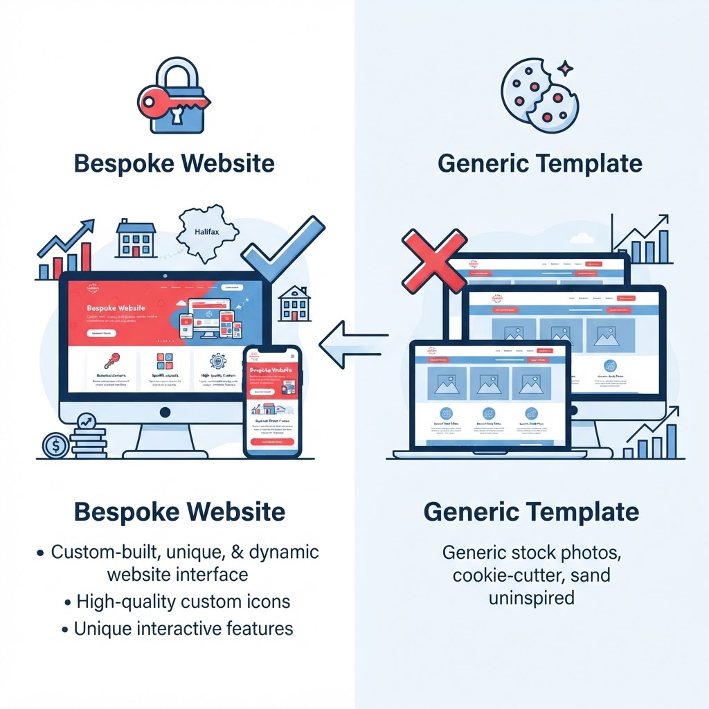 Why your Halifax business needs a bespoke website (not a template) to compete online