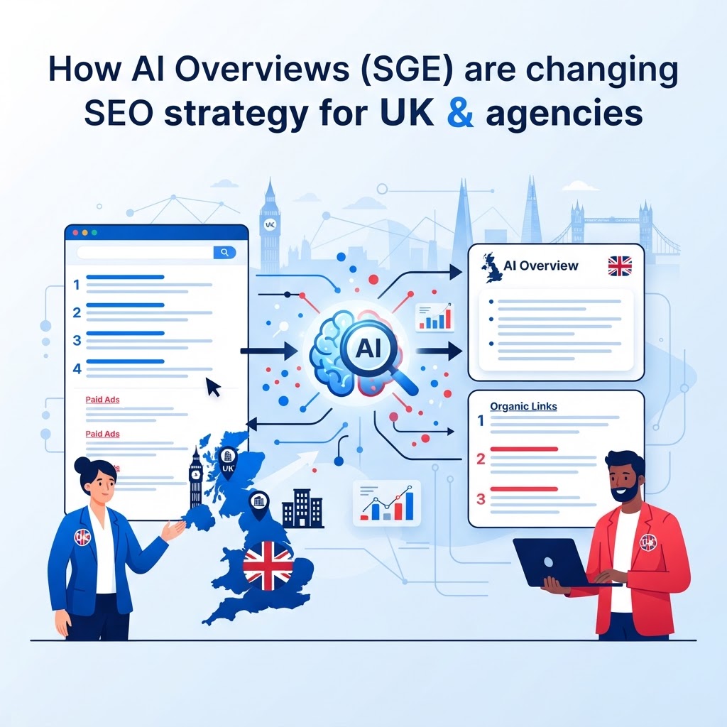 How AI Overviews (SGE) are changing SEO strategy for UK agencies