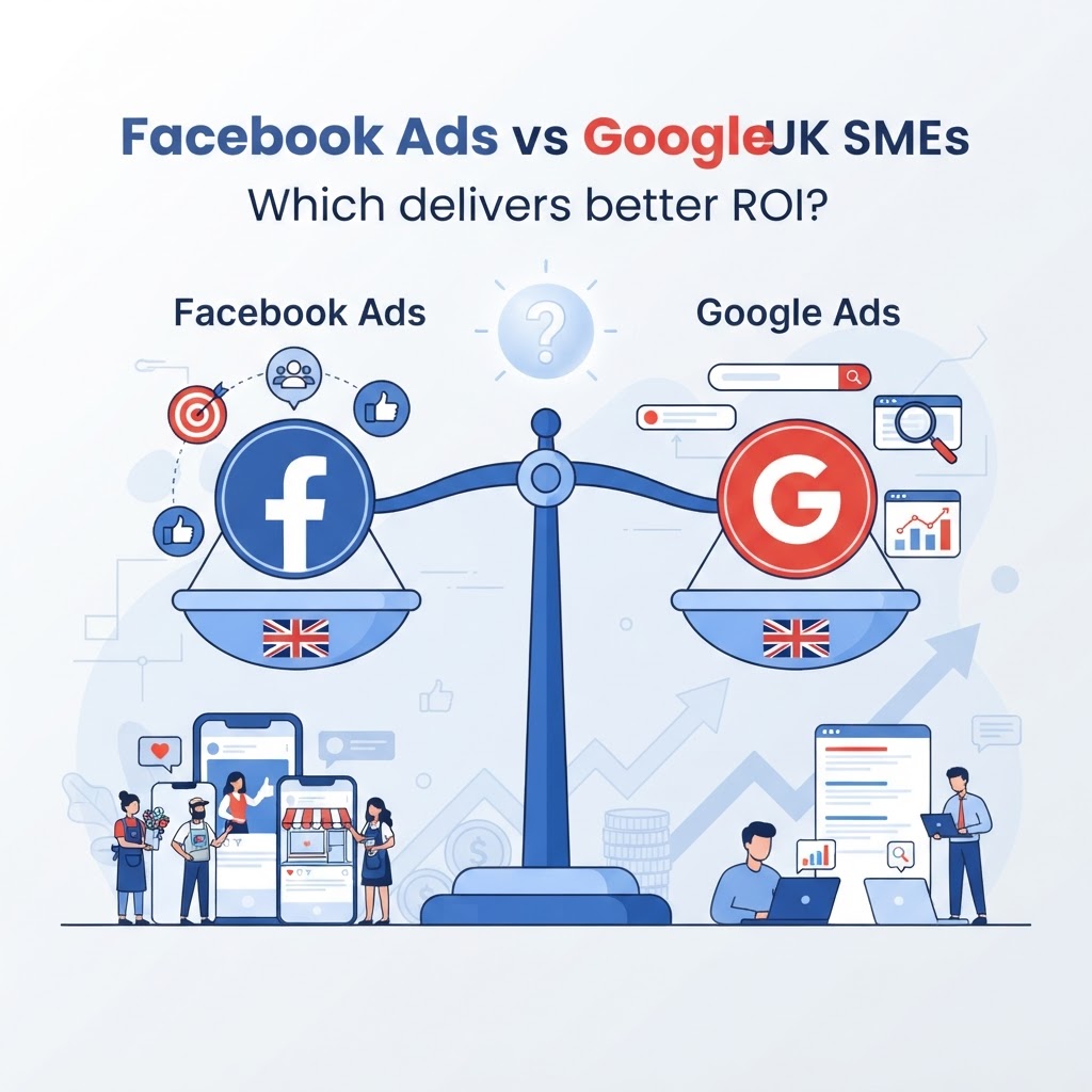 Facebook Ads vs Google Ads: Which delivers better ROI for UK SMEs