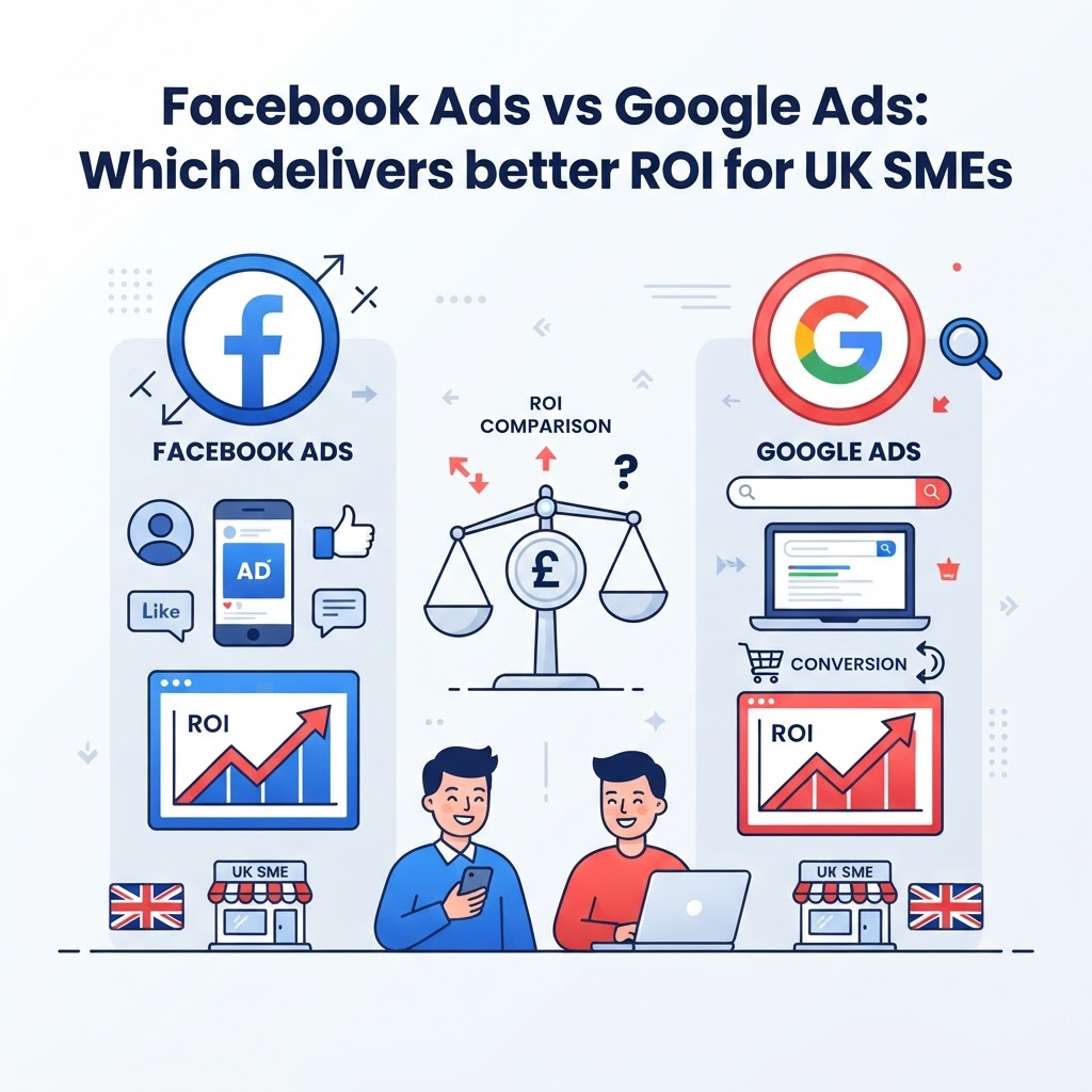 Facebook Ads vs Google Ads: Which delivers better ROI for UK SMEs