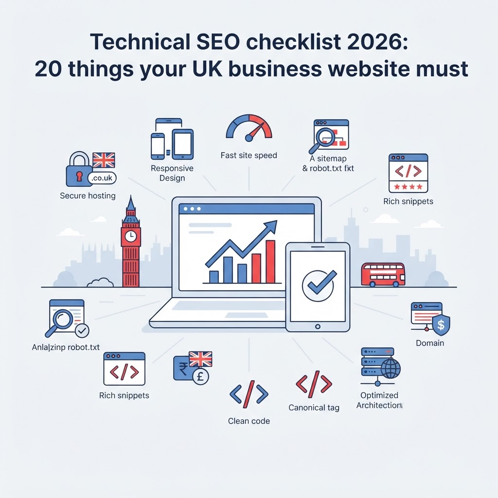 Technical SEO checklist 2026: 20 things your UK business website must have