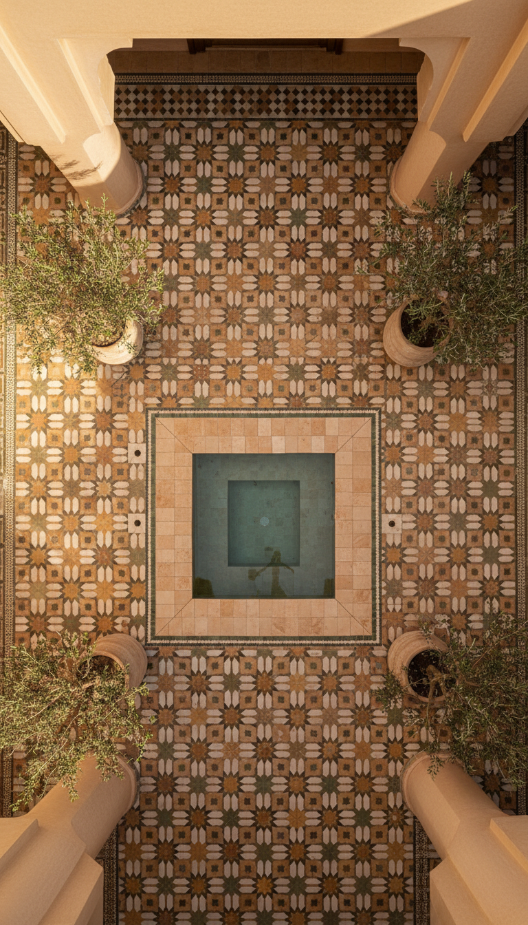 Luxury Marrakech courtyard