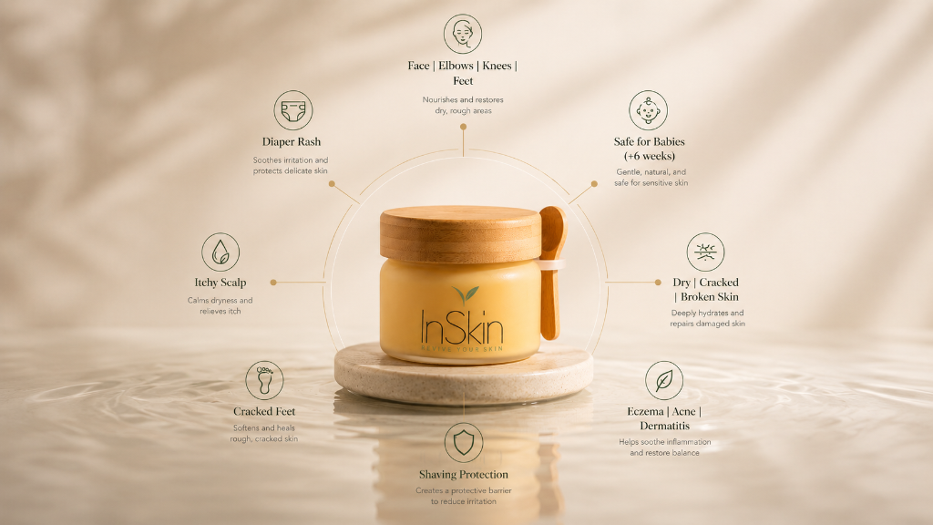 InSkin 50+ uses infographic