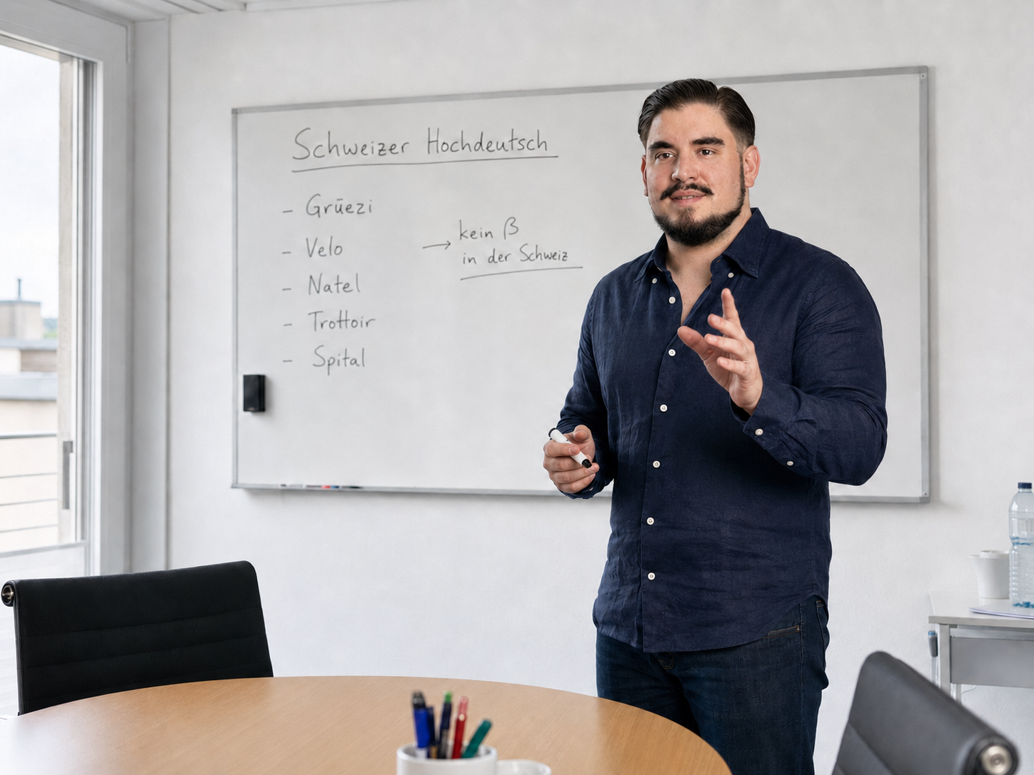 Christian Hausheer am Unterrichten