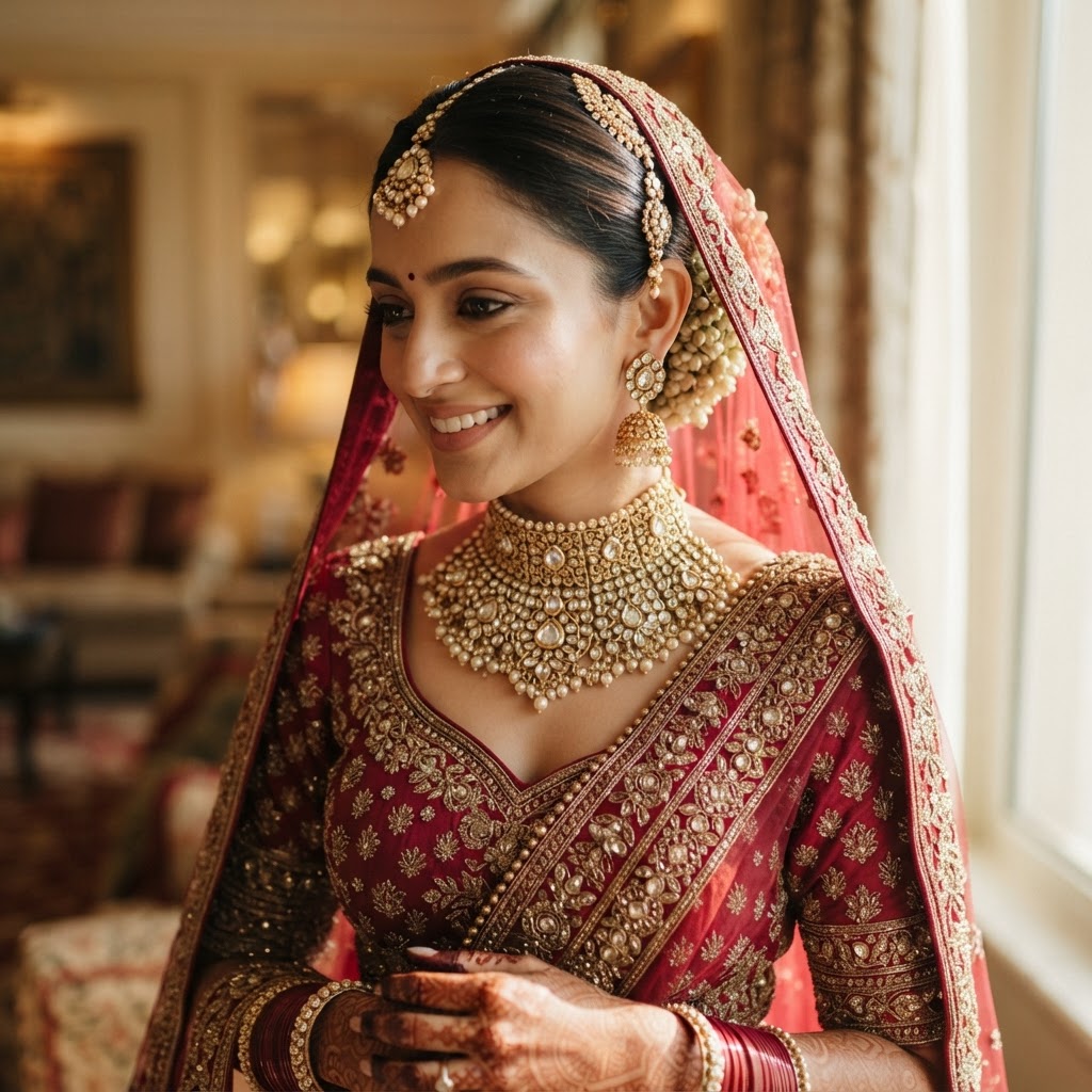 Traditional Kundan Bridal Jewellery Set