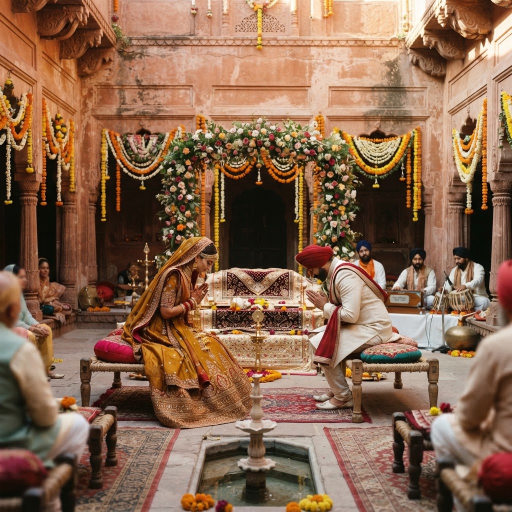 Traditional Sikh Anand Karaj Ceremony