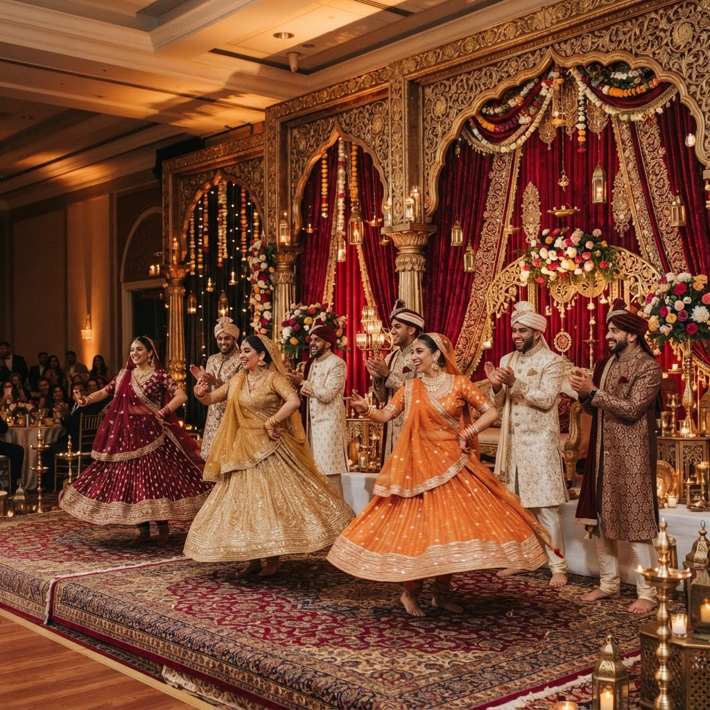 Vibrant Sangeet Group Dance Performance