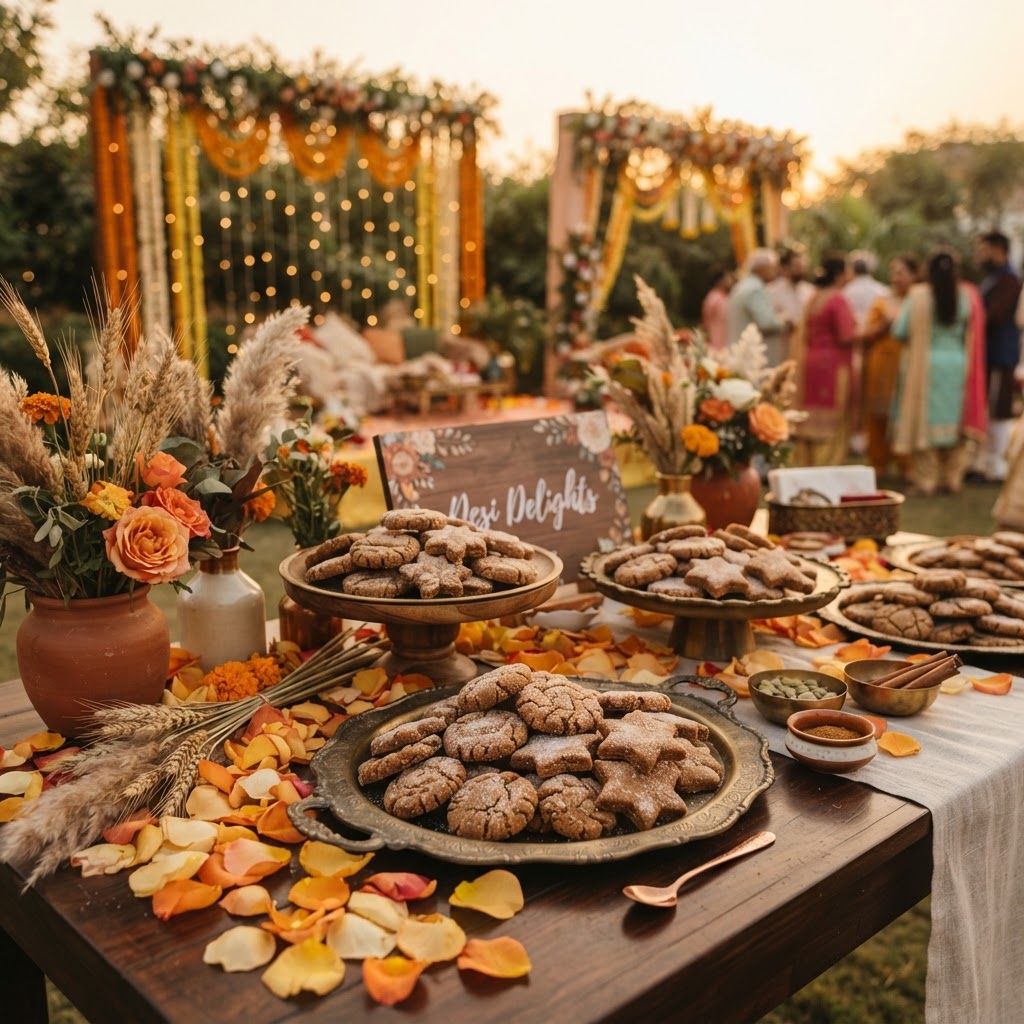 Rustic Desi Delights Cookie Bar Display