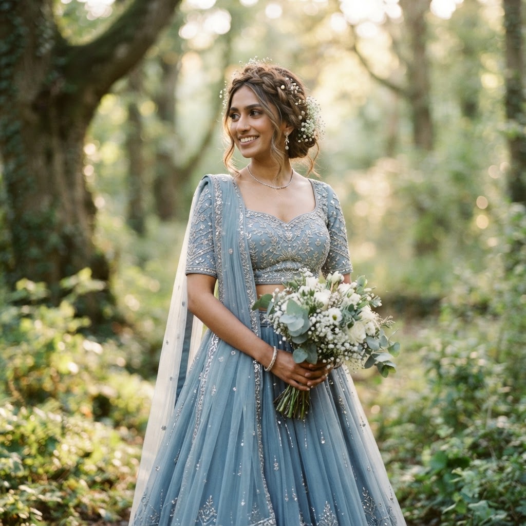 Braided Bridal Hairstyle With Baby Breath