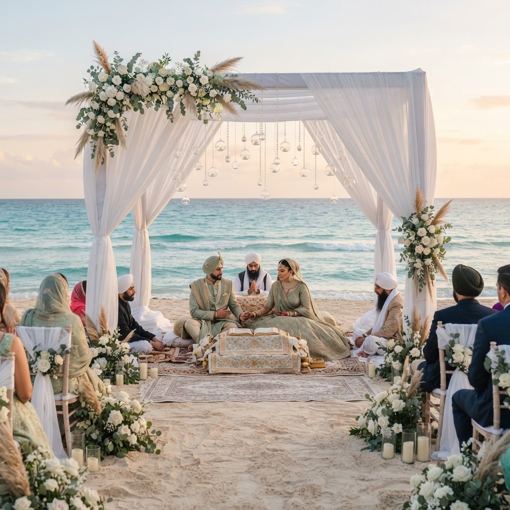 Sage Green Beachside Anand Karaj