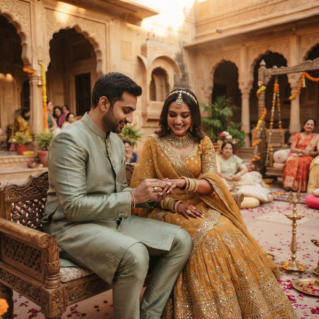 Traditional Couple Ring Exchange Ceremony