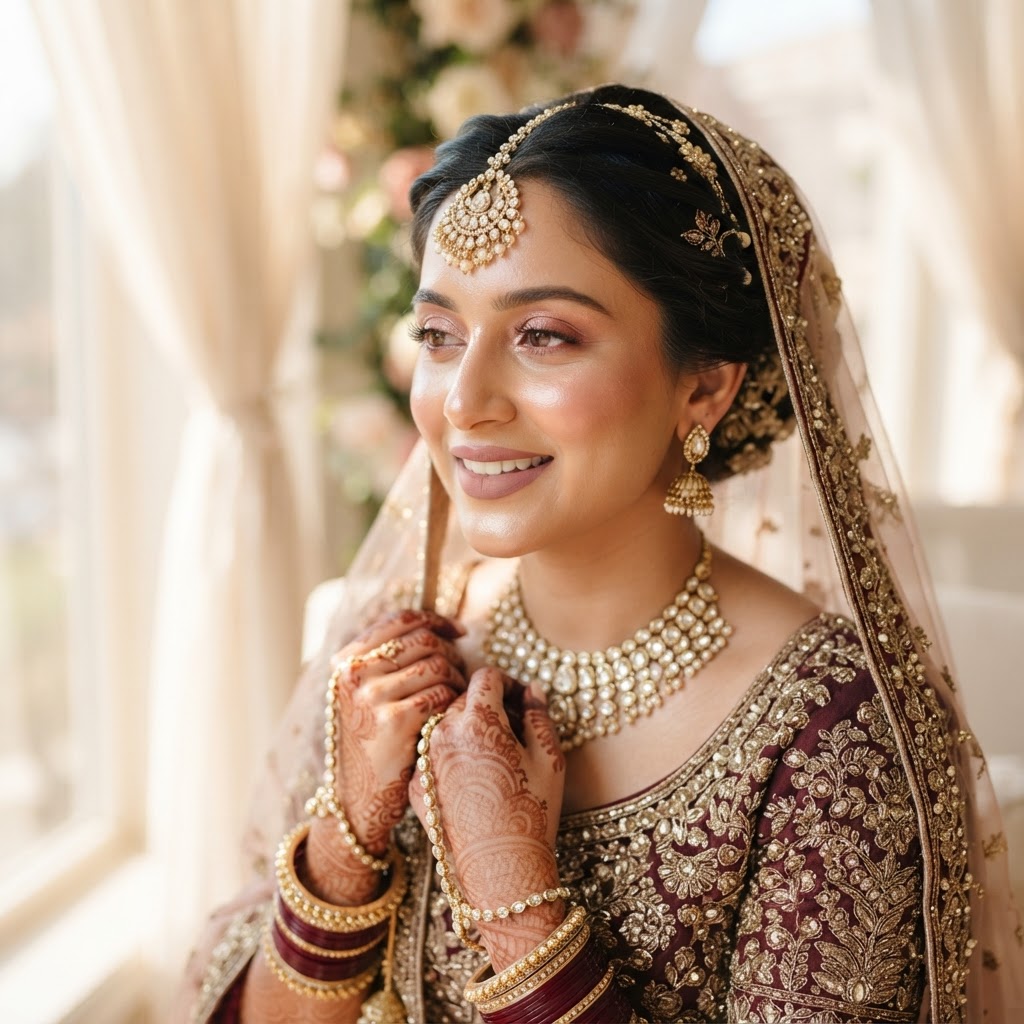 Elegant Soft Glam Bridal Makeup Look