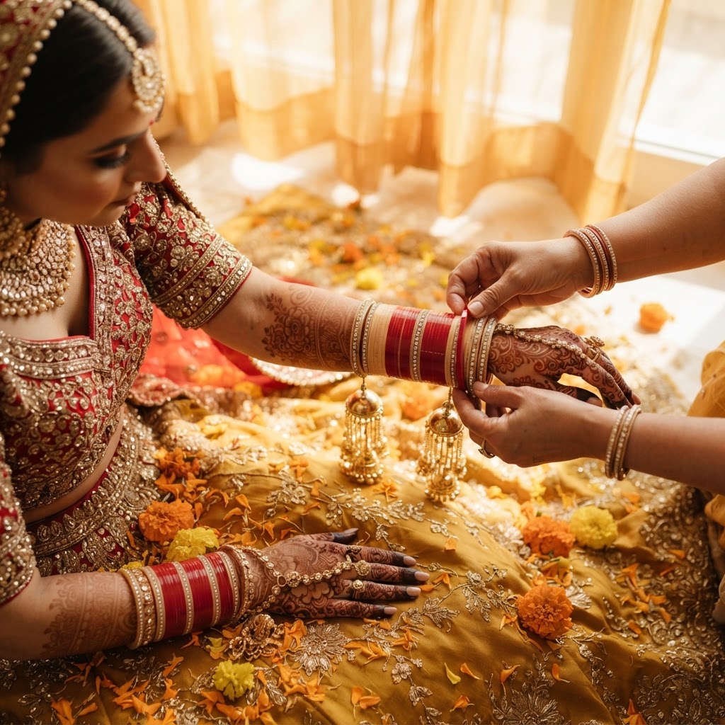 Traditional Red Choora Ceremony Ritual