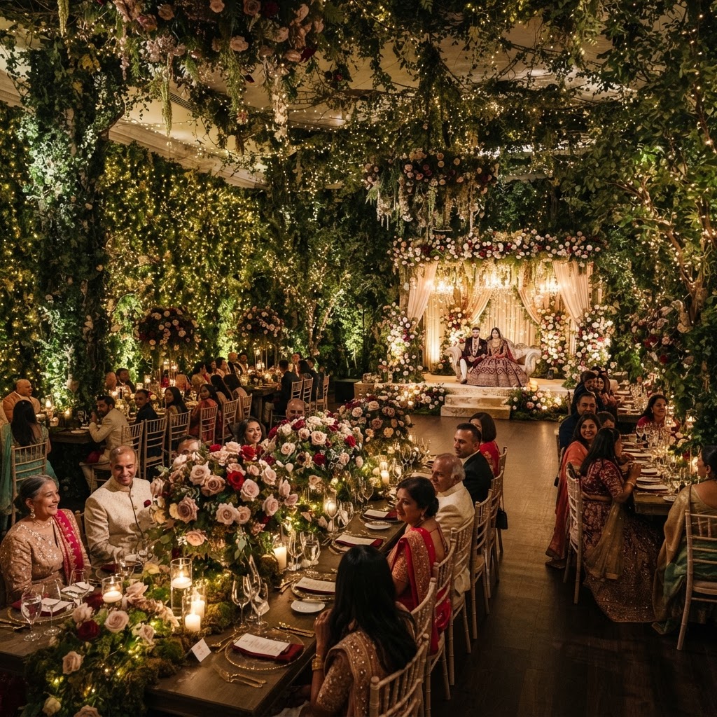 Enchanted Forest Themed Reception Decor