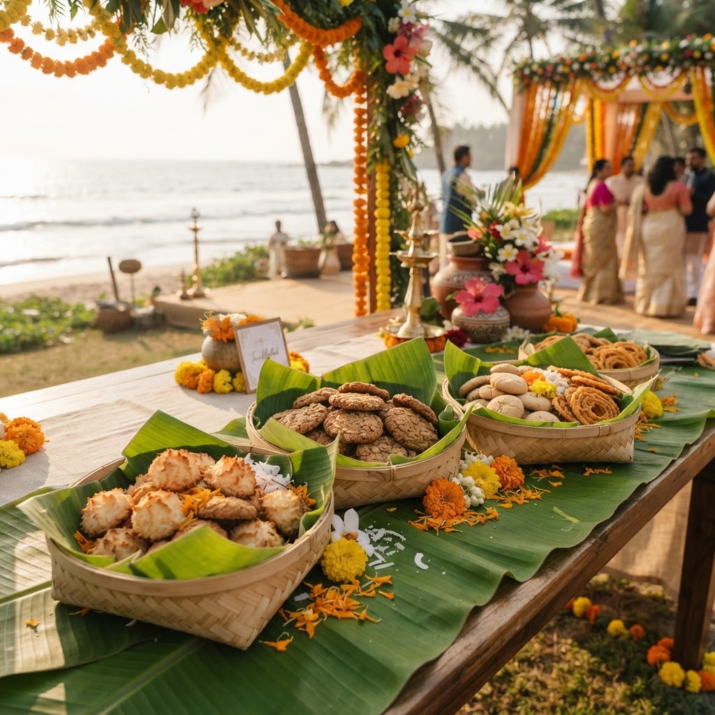 Beachside Traditional South Indian Cookie Display