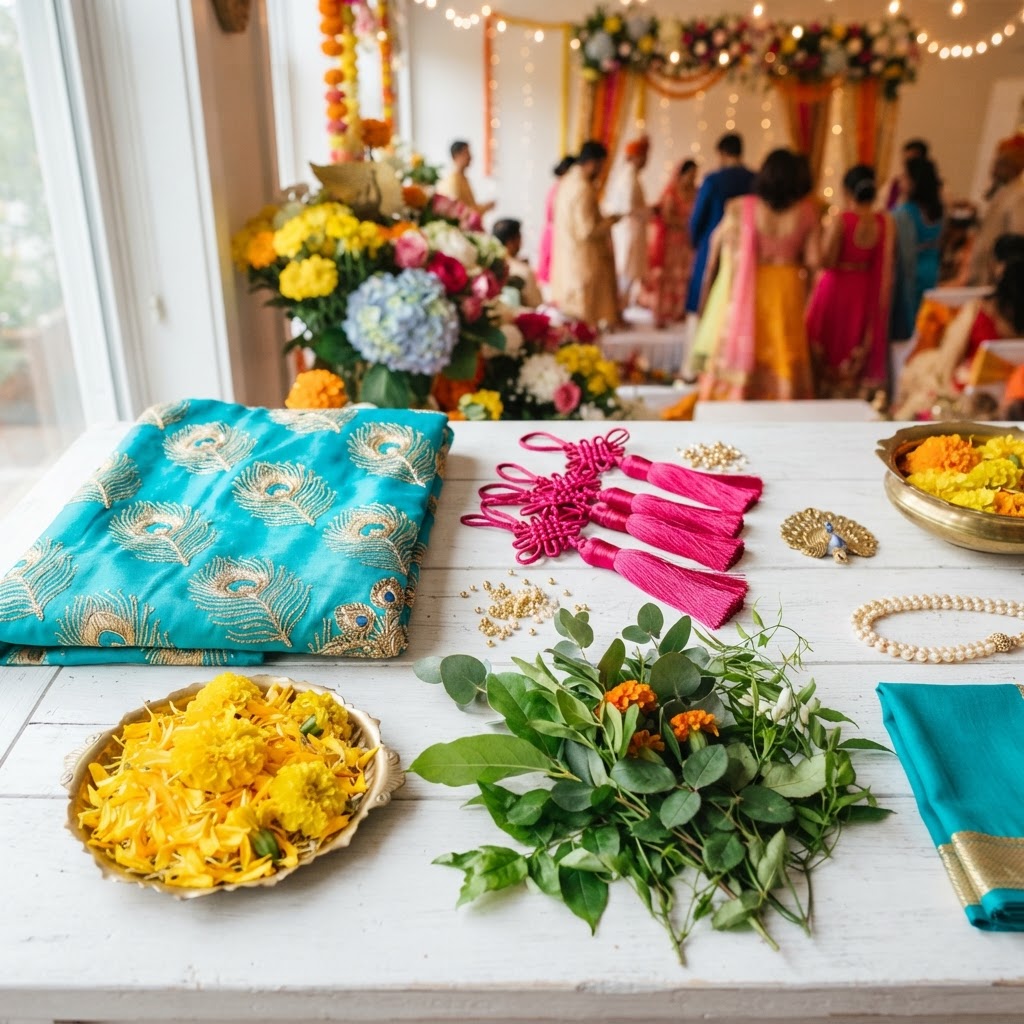 Teal And Hot Pink Wedding Details
