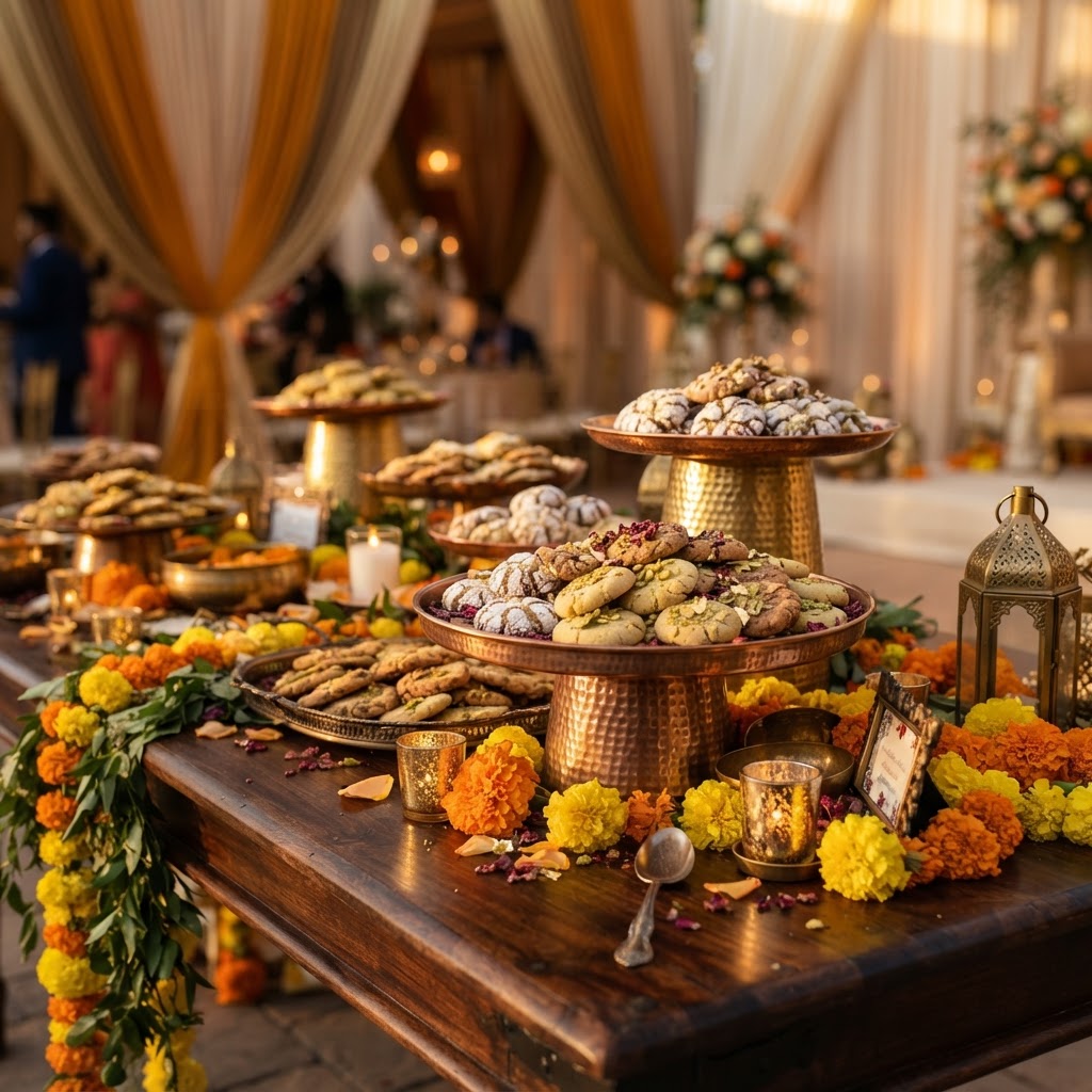 Rustic Brass Cookie Bar Display