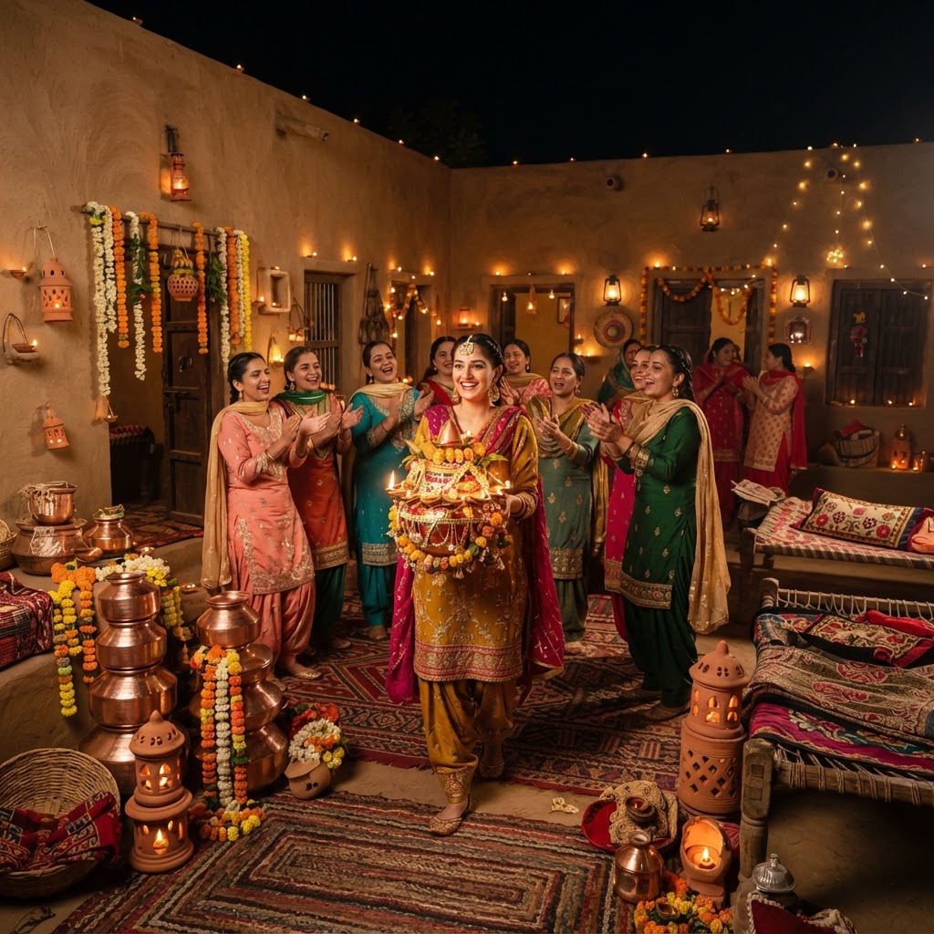 Traditional Punjabi Jaggo Ceremony Celebration