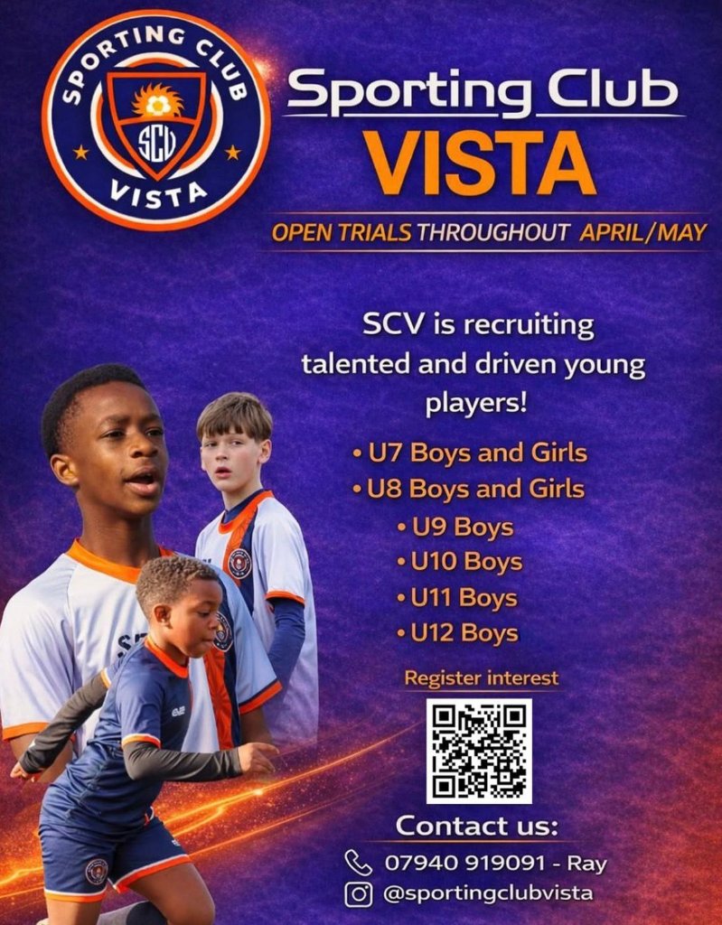 Sporting Club VISTA — Open Trials April/May 2026