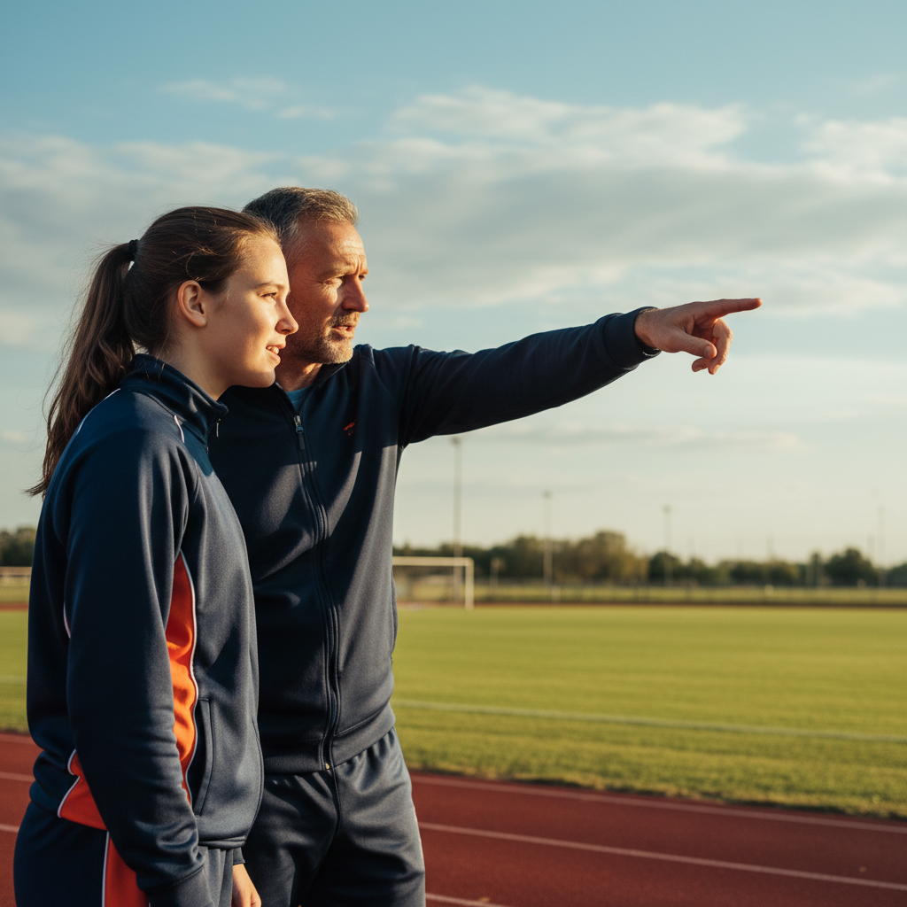 Emerging athlete in mentorship session
