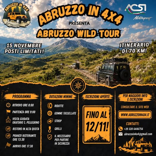 Abruzzo Wild Tour 2026 - Off Road nell'Appennino