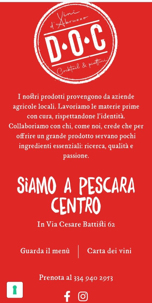 D.O.C. Cocktail & Piattini